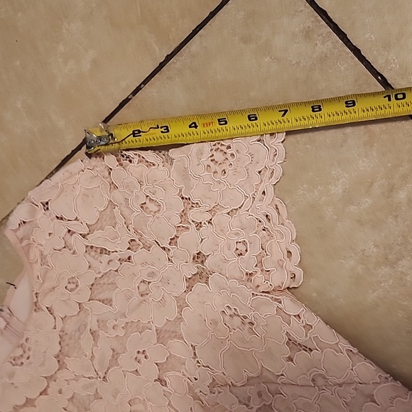 Ralph Lauren Pink Lace Sheath Dress Size 2 - Picture 7 of 14